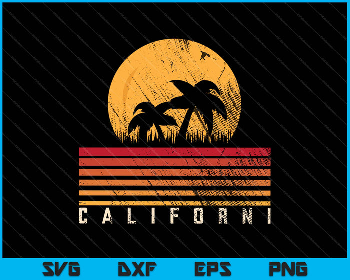 Vintage California SVG PNG Cutting Printable Files