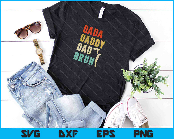 Vintage Dada Daddy Dad Bruh Father's Day SVG PNG Cutting Printable Files