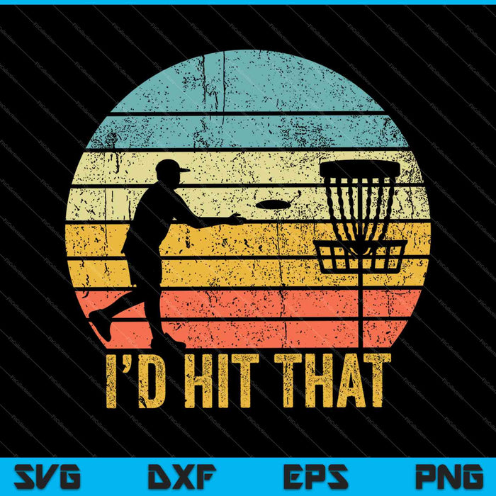 Vintage Disc Golf Funny Retro Frisbee Golf Disc Sport Gift SVG PNG Cutting Printable Files