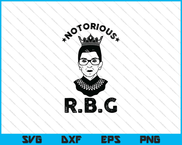 Vintage Notorious RBG SVG PNG Cutting Printable Files