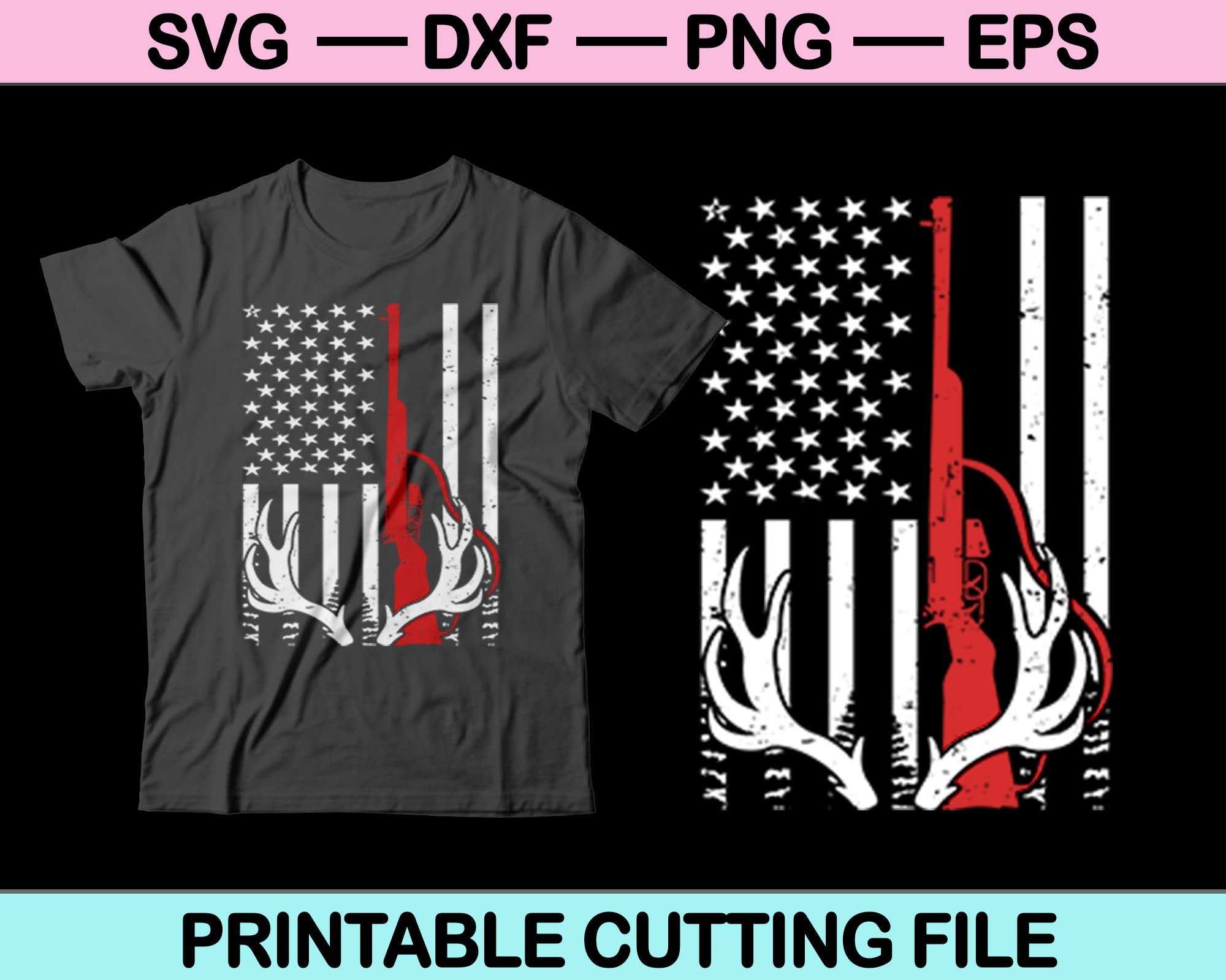 Deer hunting T-Shirt Design SVG PNG Cutting Printable Files – creativeusarts