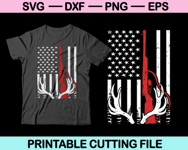 Herten jacht T-Shirt Design SVG PNG snijden afdrukbare bestanden