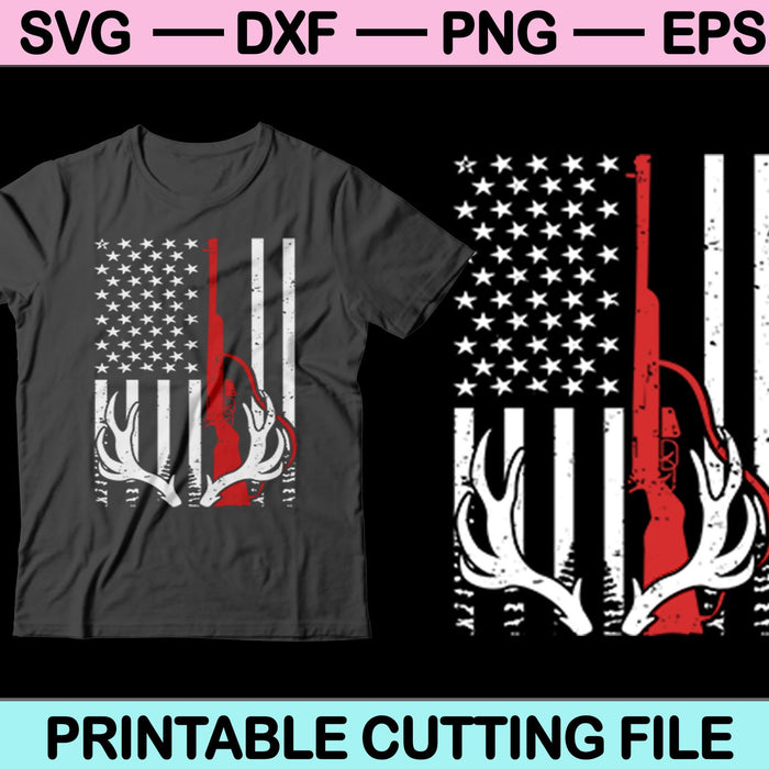 Diseño de camiseta de caza de ciervos SVG PNG Corte de archivos imprimibles