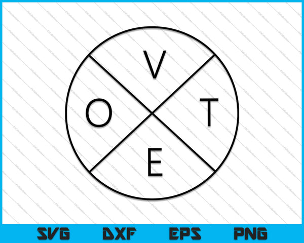 Votar Mujeres Hombres Cool Casual Político 2024 Elección SVG PNG Cortar archivos imprimibles