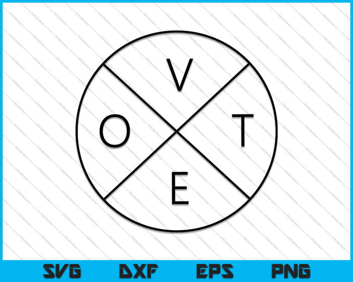 Stem Vrouwen Mannen Cool Casual Politiek 2024 Verkiezing SVG PNG Snijden afdrukbare bestanden