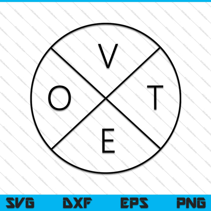 Stem Vrouwen Mannen Cool Casual Politiek 2024 Verkiezing SVG PNG Snijden afdrukbare bestanden