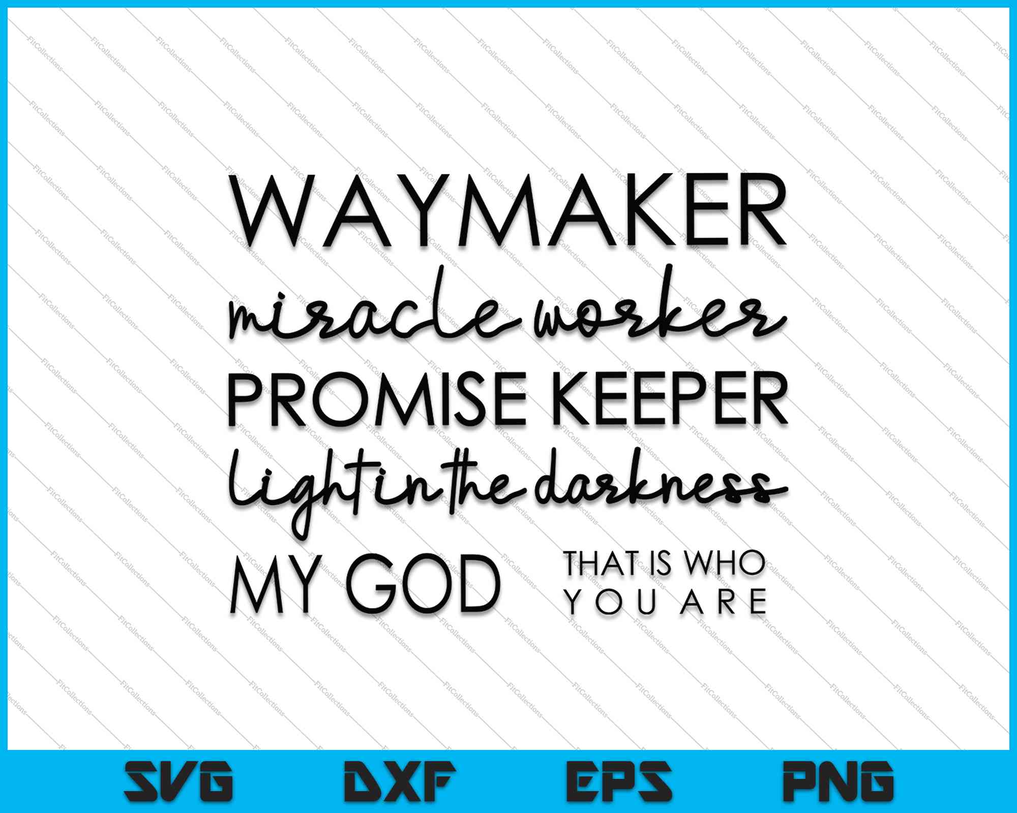 Waymaker SVG, Miracle Worker PNG Cutting Printable Files – creativeusarts