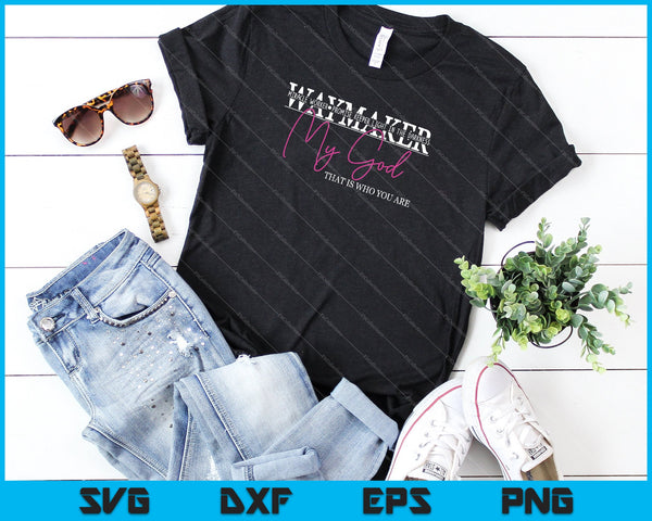 Waymaker Miracle Worker SVG PNG snijden afdrukbare bestanden - on a t-shirt