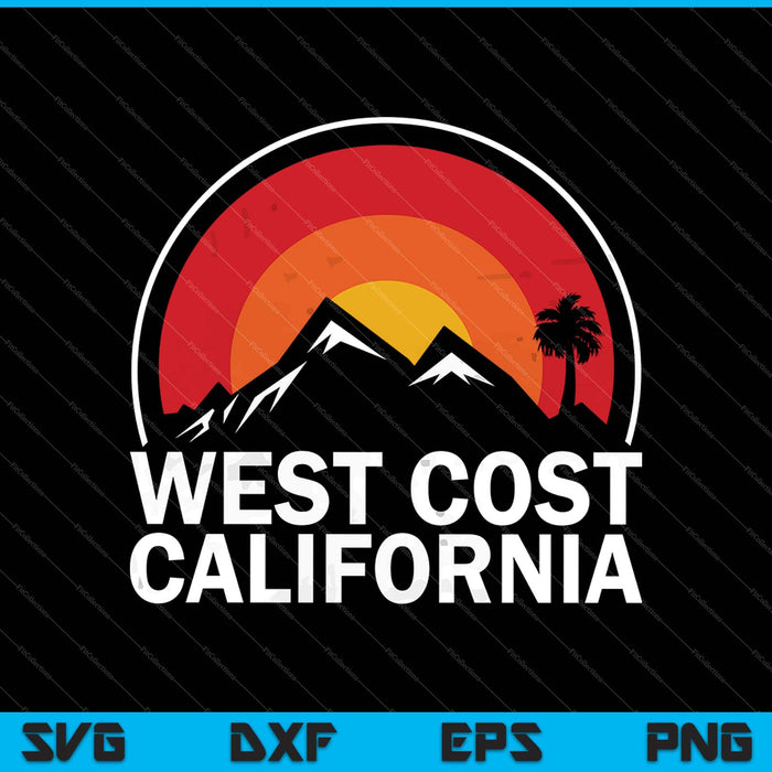 West Cost California SVG PNG Cortar archivos imprimibles