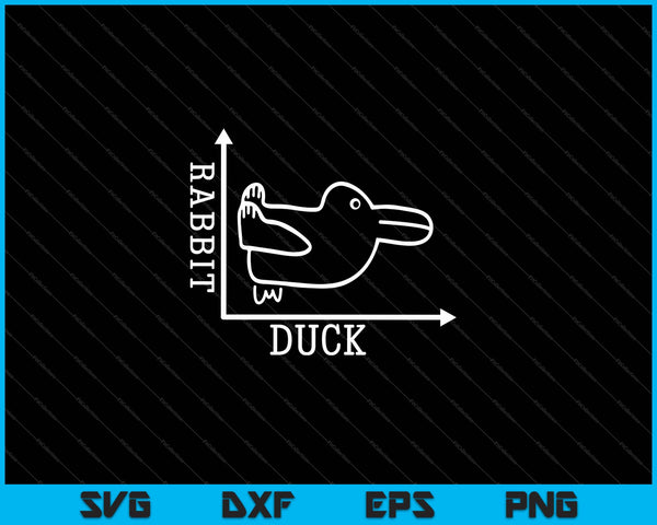Wittgenstein Rabbit Duck SVG PNG Cutting Printable Files