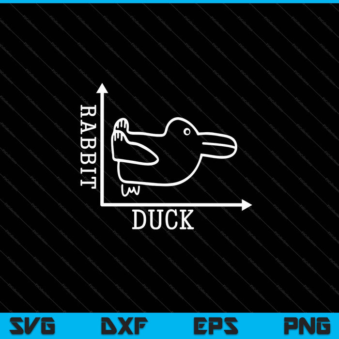 Wittgenstein Rabbit Duck SVG PNG Cutting Printable Files