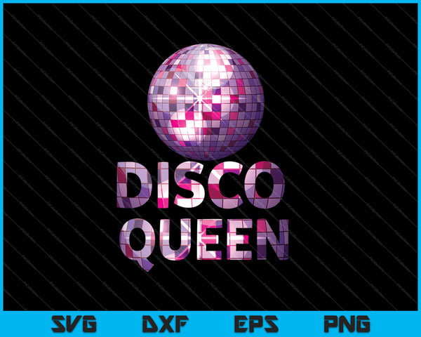 Women's Disco Queen SVG PNG Cutting Printable Files