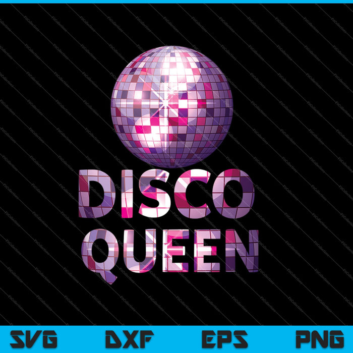 Mujer Disco Queen SVG PNG Cortar archivos imprimibles