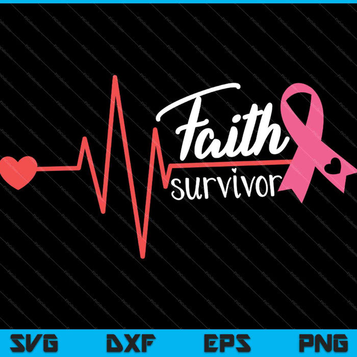 Vrouwen geloof borstkanker SVG PNG snijden afdrukbare bestanden