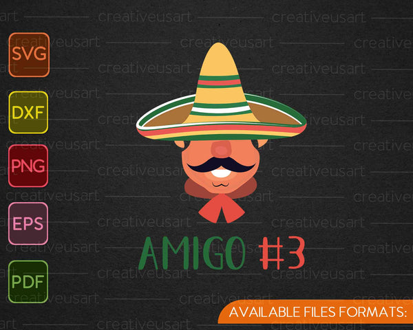 Womens Mexican Amigo #3 SVG cut file