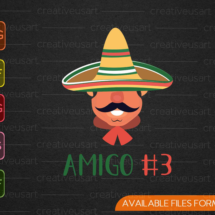 Womens Mexican Amigo #3 SVG cut file