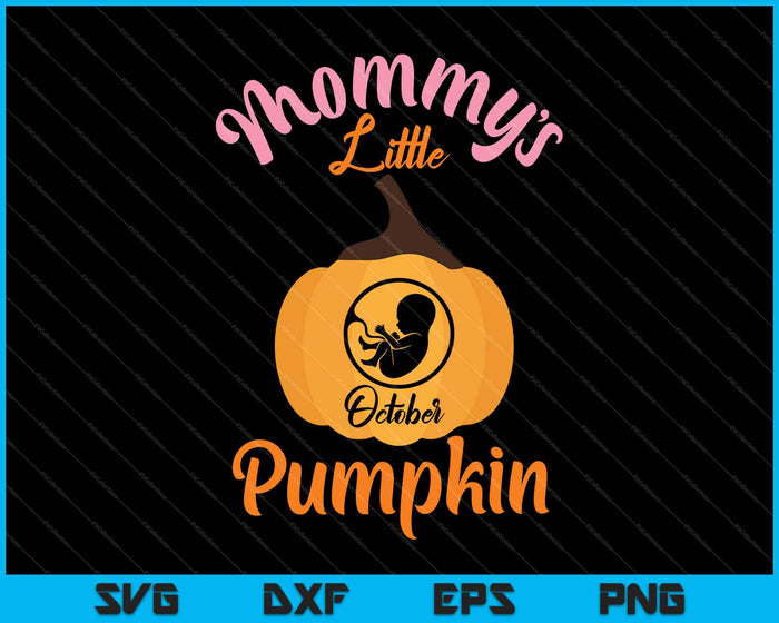 Halloween Pregnancy Due Date in October 2019 Pumpkin SVG PNG Cutting Printable Files