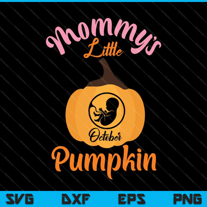 Halloween Pregnancy Due Date in October 2019 Pumpkin SVG PNG Cutting Printable Files