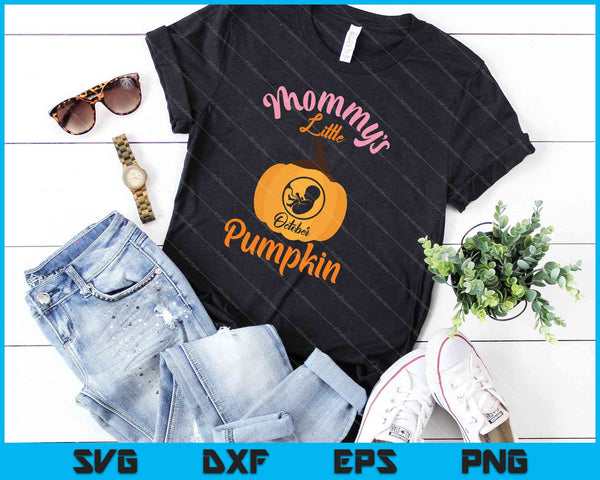 Halloween zwangerschap vervaldatum in oktober 2019 pompoen SVG PNG snijden afdrukbare bestanden - on a t-shirt