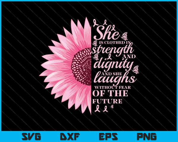 Proverbios 31 Versículo bíblico Conciencia cristiana sobre el cáncer de mama SVG PNG Cortar archivos imprimibles