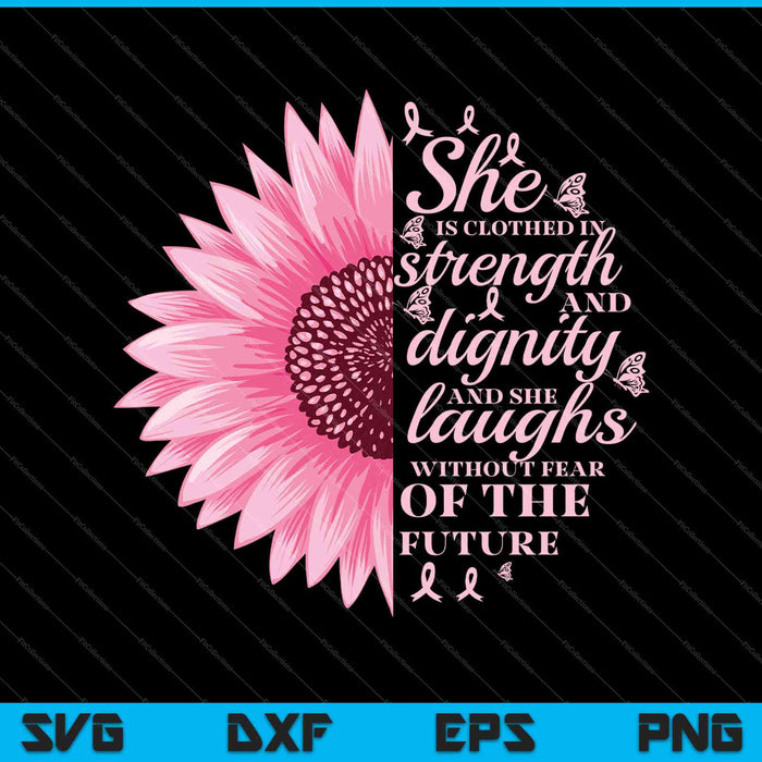 Proverbios 31 Versículo bíblico Conciencia cristiana sobre el cáncer de mama SVG PNG Cortar archivos imprimibles