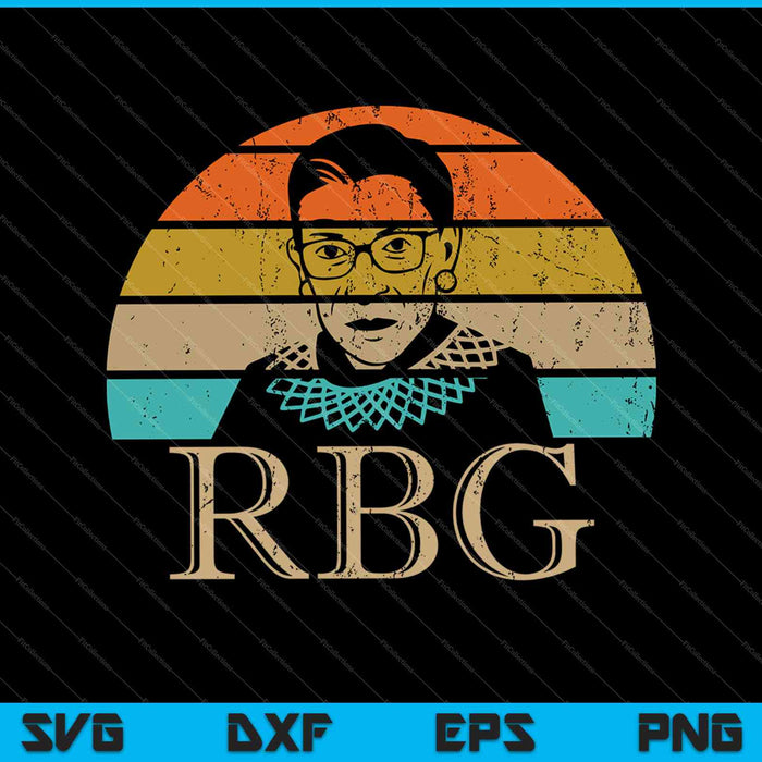 Vintage Notorious RBG Ruth Bader Ginsburg Retro Clásico Rbg SVG PNG Archivos