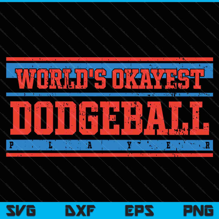 's Werelds beste Dodgeball-speler SVG PNG snijden afdrukbare bestanden