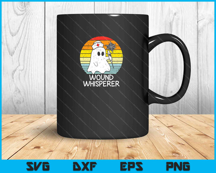 Wound Whisperer Ghost Nurse Boo Halloween 2021 Nursing RN SVG PNG Cutting Printable Files
