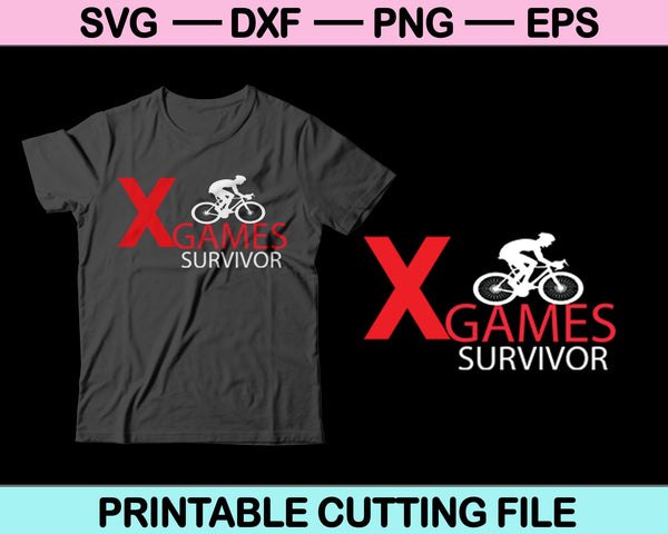 X juegos sobreviviente SVG PNG Cortar archivos imprimibles