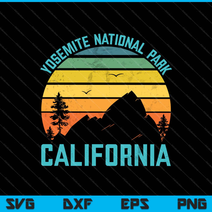 Yosemite National Park California SVG PNG Cutting Printable Files