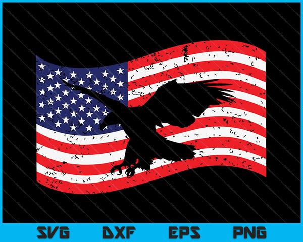 Amerikaanse vlag 4 juli SVG PNG snijden afdrukbare bestanden
