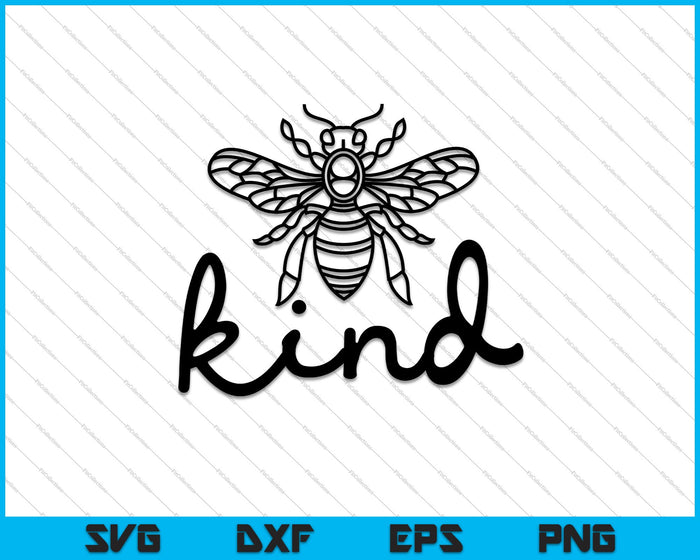 Bee Kind/Be Kind Queen Bee SVG PNG Snijden afdrukbare bestanden