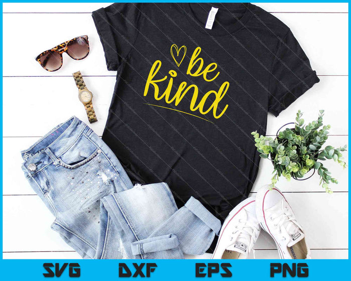 Be Kind t-shirt Design SVG PNG Cutting Printable Files