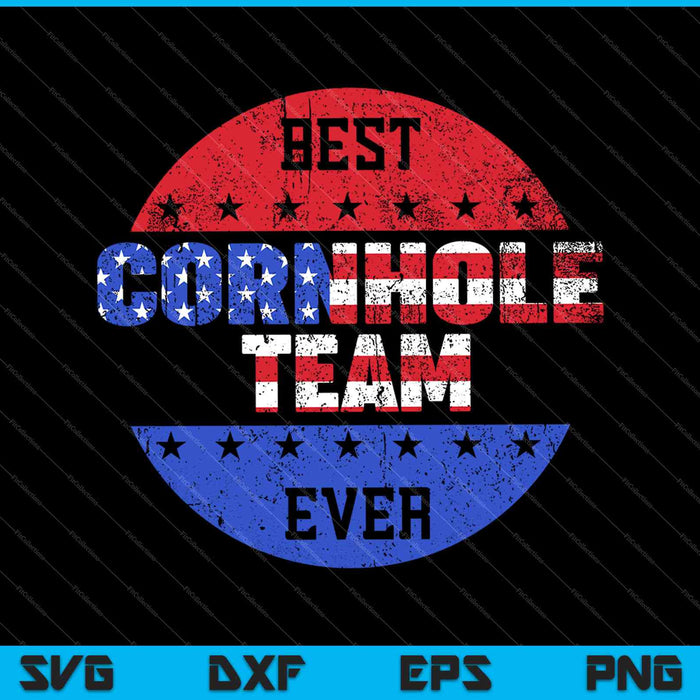 Beste Cornhole Team ooit SVG PNG snijden afdrukbare bestanden