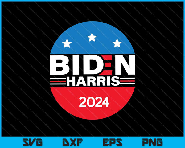 Biden Harris 2024 SVG PNG Cortar archivos imprimibles