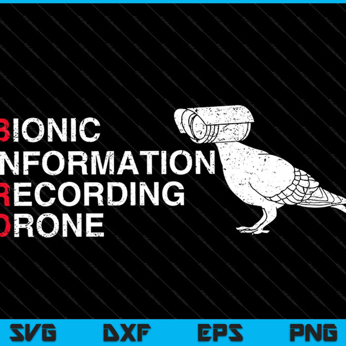 Grabación de información biónica Drone SVG PNG Corte de archivos imprimibles