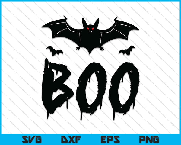Boo Halloween SVG PNG Cutting Printable Files