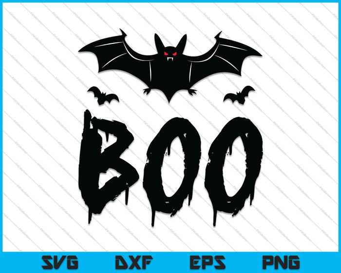 Boo Halloween SVG PNG cortando archivos imprimibles