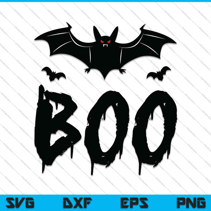 Boo Halloween SVG PNG snijden afdrukbare bestanden