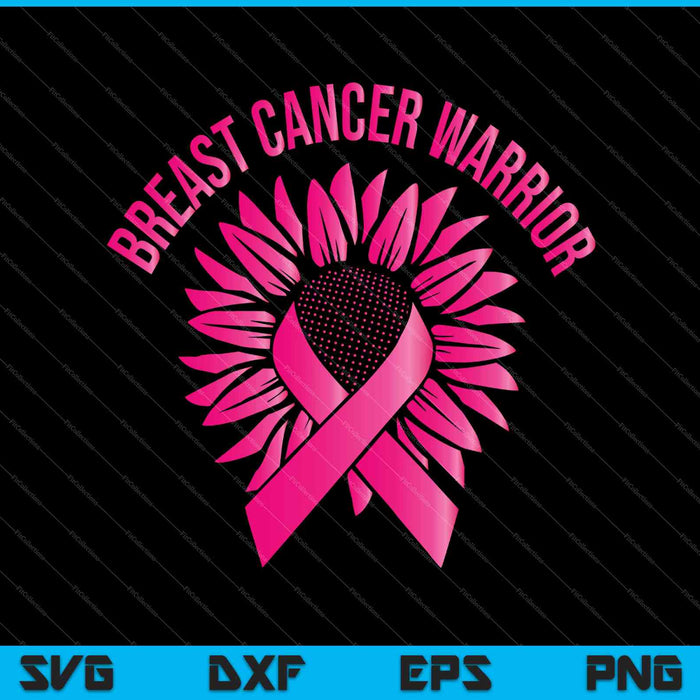 Breast Cancer Warrior SVG PNG DXF Cutting Printable Files