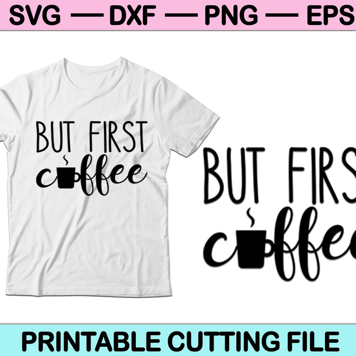 Pero el primer archivo SVG de café o archivo DXF crea una calcomanía o un diseño de camiseta 