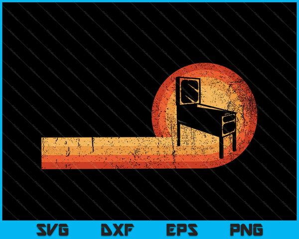 Klassieke Retro Vantage Pinball SVG PNG snijden afdrukbare bestanden