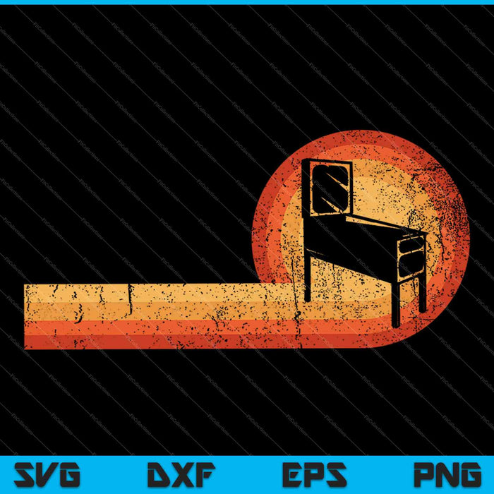 Klassieke Retro Vantage Pinball SVG PNG snijden afdrukbare bestanden