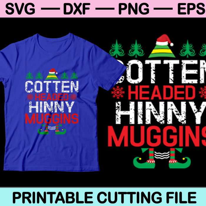 Cotten Headed Hinny Muggins Navidad SVG PNG Cortar archivos imprimibles