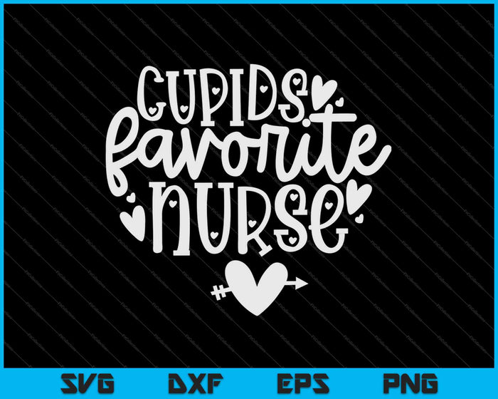 Cupido's favoriete verpleegster SVG PNG snijden afdrukbare bestanden