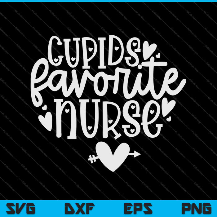 Cupido's favoriete verpleegster SVG PNG snijden afdrukbare bestanden