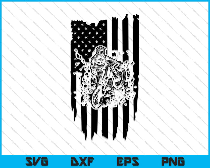 Bandera de moto de cross SVG PNG cortando archivos imprimibles