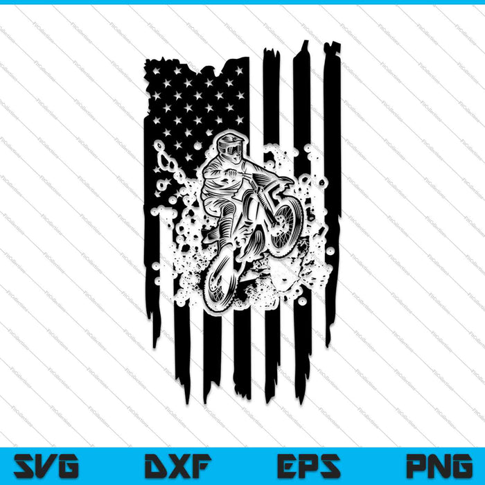 Bandera de moto de cross SVG PNG cortando archivos imprimibles