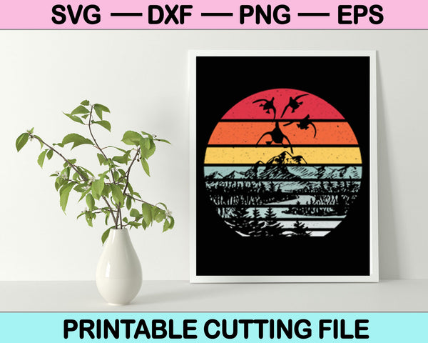 Caza de patos SVG PNG cortando archivos imprimibles