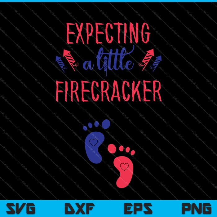 Expecting a little Firecracker SVG PNG Cutting Printable Files